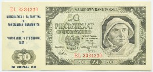 RP, 50 zloty 1948, EL series, overprinted, UNC