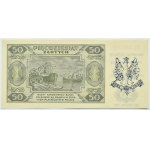 RP, 50 złotych 1948, seria EL, z nadrukiem, UNC