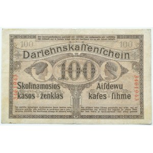 OST, Kaunas, 100 marek 1916 OST, sedmimístné číslování