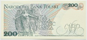 PRL, J. Dabrowski, 200 gold 1986, CU series, Warsaw, UNC