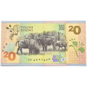 PWPW, Polskie Żubry, 20 units 2019, seria CC, UNC