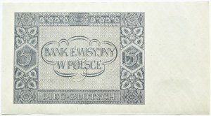 General Government, 5 gold 1941, AE series, Krakow, UNC