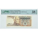 PRL, St. Staszic, 50 000 zloty 1989, serie AP, PMG 58