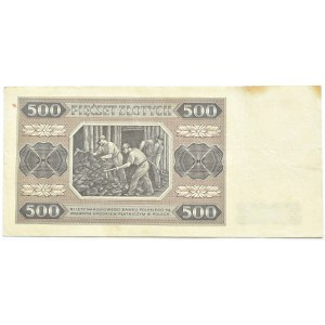 RP, 500 złotych 1948, seria BB, Warszawa