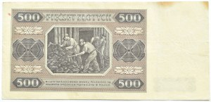 RP, 500 zloty 1948, BB series, Warsaw
