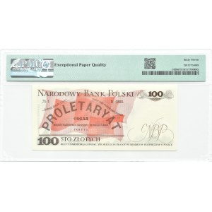 PRL, L. Waryński, 100 złotych 1976, seria AH, PMG 67 EPQ