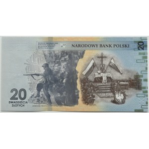 III RP, 80-Rocznica Powstania Warszawskiego z folderem, 20 złotych 2024, Warszawa, UNC