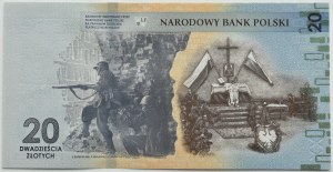III RP, 80th Anniversary of the Warsaw Uprising with folder, 20 zloty 2024, Warsaw, UNC