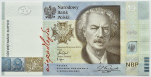 III RP, 100th anniversary of PWPW, 19 zloty 2019, Warsaw, UNC