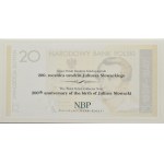III RP, Juliusz Słowacki, 20 złotych 2009, Warszawa, UNC