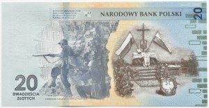 Third Republic, 80th Anniversary of the Warsaw Uprising, 20 zloty 2024, Warsaw, UNC