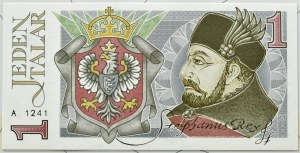 Stefan Batory, 1 thaler A1241, studio design by Andrew Heidrich