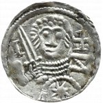 Władysław II Wygnaniec (1138-1146), denar, Książę/Biskup leżąca litera N, Kraków, PIĘKNE