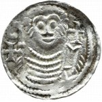 Władysław II Wygnaniec (1138-1146), denar, Książę/Biskup leżąca litera N, Kraków, PIĘKNE