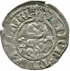 Casimir the Great, quarto large (half-penny) +IIONETA, Cracow, TYPE V ROTARY