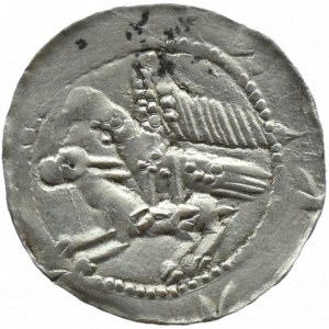Władysław II Wygnaniec (1138-1146), denar - Orzeł i Zając, BEZ OZDOBNIKÓW, Kraków
