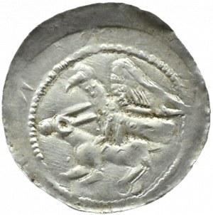 Wladyslaw II Wygnaniec (1138-1146), denarius - Eagle and Hare, WITHOUT DECORATION, Krakow