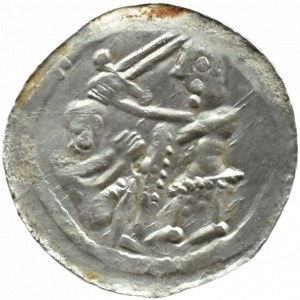 Władysław II Wygnaniec (1138-1146), denar - Orzeł i Zając, BEZ OZDOBNIKÓW, Kraków