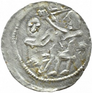 Wladyslaw II the Exile (1138-1146), denarius - Eagle and Hare, STAR FOR THE PRINCE, Cracow, Poland
