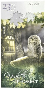 PWPW, Owl, test bill, D series, UNC