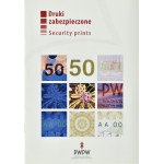 PWPW, oryginalny folder do banknotu testowego 50-tka