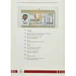 PWPW, oryginalny folder do banknotu testowego 50-tka