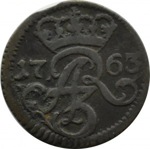 August III Sas, 1763 ICS shilling, Elblag