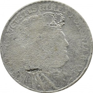 Augustus III Saxon, ort (18 pennies) 1754 E.C., Leipzig, massive bust