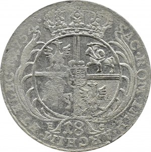 Augustus III Saxon, ort (18 pennies) 1754 E.C., Leipzig, massive bust
