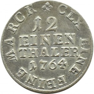 Polska/Saksonia, Fryderyk August, 1/12 talara 1764 IFôF, Lipsk