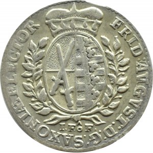 Polska/Saksonia, Fryderyk August, 1/12 talara 1764 IFôF, Lipsk