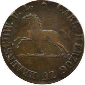 Niemcy, Braunschweig, Karol, 2 pfennig 1830 C.v.C., Braunschweig