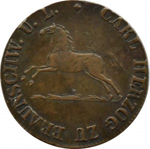 Germany, Braunschweig, Charles, 2 pfennig 1830 C.v.C., Braunschweig