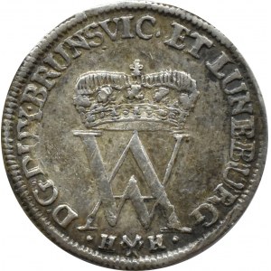 Niemcy, Brunszwik-Lüneburg, August Wilhelm, 2 grosze maryjne (Mariengrosche) 1719 HH