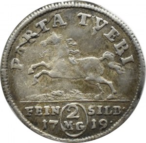 Germany, Brunswick-Lüneburg, August Wilhelm, 2 Marian pennies (Mariengrosche) 1719 HH