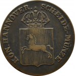Niemcy, Hannover, 1 pfennig 1837 B, Hannover, rzadki rocznik