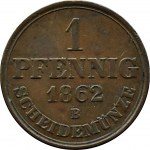 Niemcy, Hannover, 1 pfennig 1862 B, Hannover