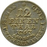 Niemcy, Mühlhausen, 1/24 talara 1767 E.F.M., RZADKIE