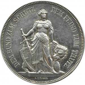 Szwajcaria, 5 franków 1885, Zawody Strzeleckie w Bernie