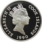 Cook Island, 50 dolarów 1990, Barcelona 92 - biegacz, UNC