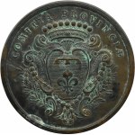 Francja, Ludwik XV, medal z 1747, mianowanie gubernatora prowincji