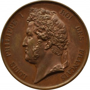 France, Louis-Philippe I, medal 1847, 2nd Laval Agricultural Exhibition, FT. Barre