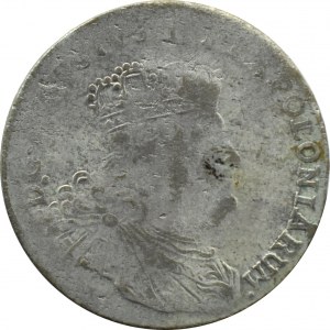 August III Sas, dwuzłotówka (8 groszy) 1753 E.C., Lipsk