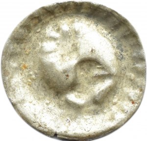 Germany, Brandenburg, Frederick II, brakteat without date, helmet with feathers