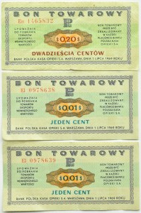 People's Republic of Poland, PeWeX, 1969 cent lot, various denominations