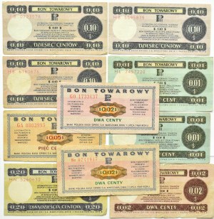 PRL, PeWeX, lot of cents 1969-1979, various series and denominations