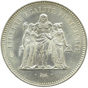 Francja, Herkules, 50 franków 1975 A, Paryż, UNC
