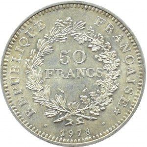 Francja, Herkules, 50 franków 1978 A, Paryż, UNC