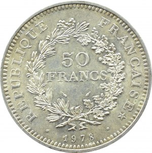 France, Hercules, 50 francs 1978 A, Paris, UNC