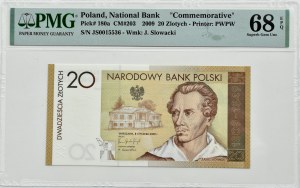III RP, Juliusz Słowacki, 20 zl 2009, Warsaw, PMG 68 EPQ